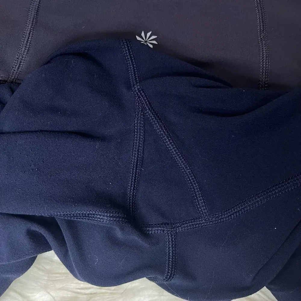 Athleta Navy Elevation Powervita 7/8 Leggings